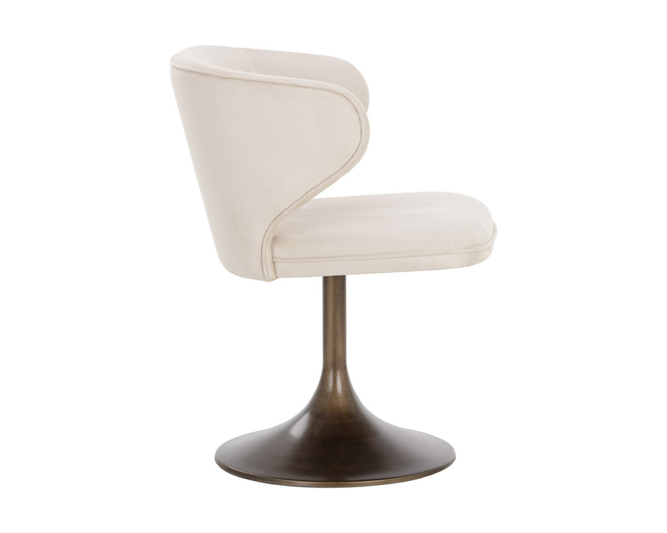 Simone Swivel Casablanca Cloud Dining Chair