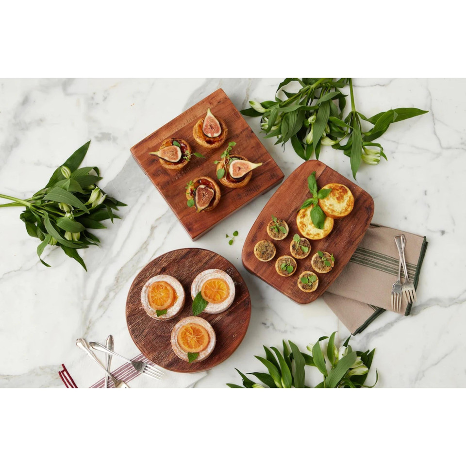 Classic Small Square Trivet Riser - Trivet Top View | Bone & Brass