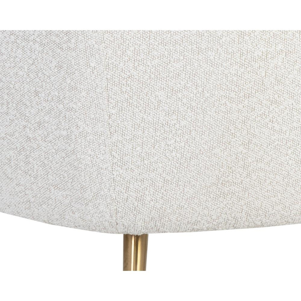 Amara Copenhagen White Lounge Chair, view 6
