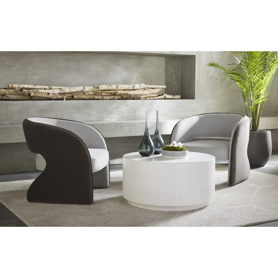 Rosalia Mina Light Grey / Meg Ash Lounge Chair, view 4