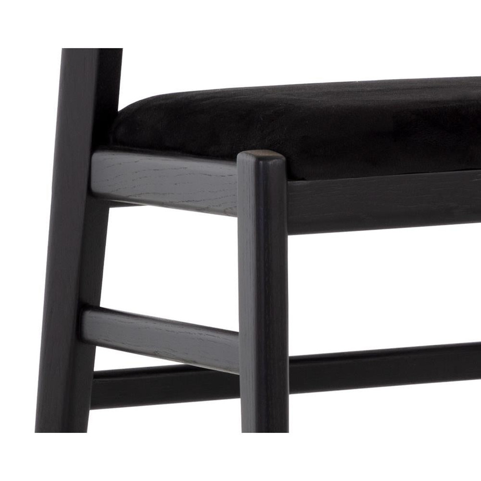 Annex Abbington Black / Natural Counter Stool