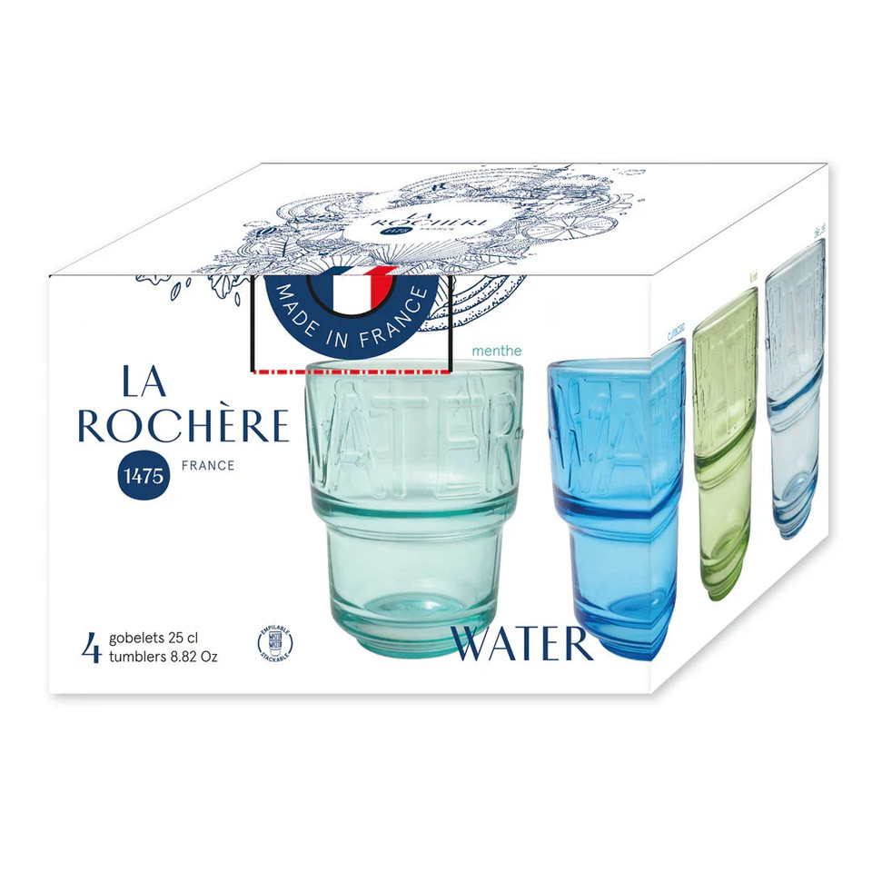 Assorted Colors Water Tumblers – Set of 4, view 3