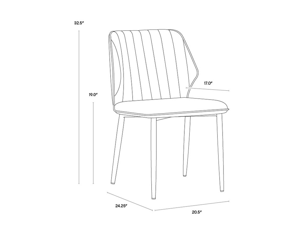 Clinton Bronze - Bravo Black Dining Chair