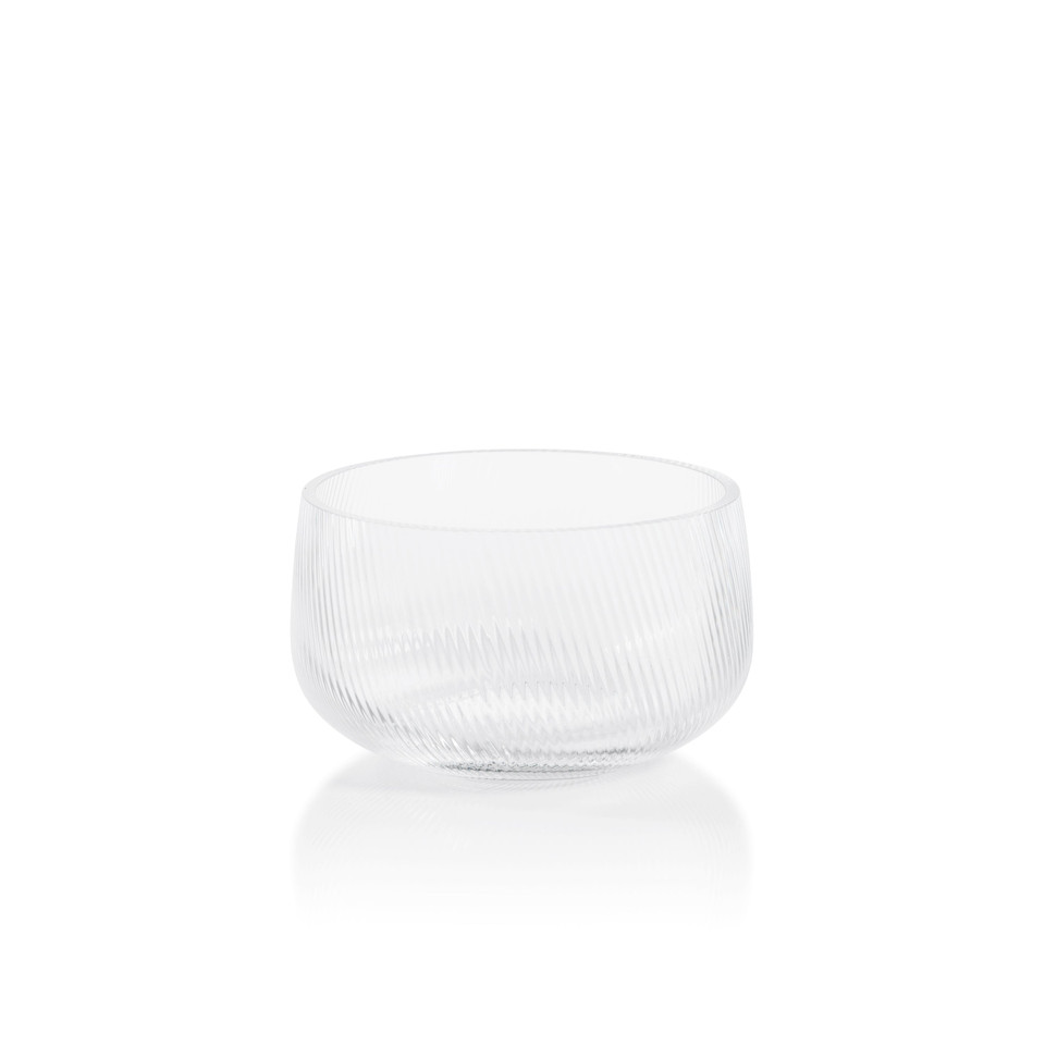 Chatham 6.25" Rippled Glass Bowls, Set 2 | Bone & Brass