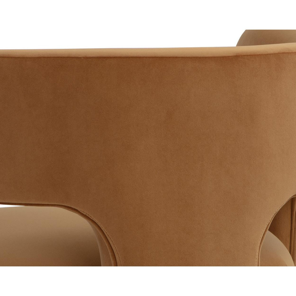 Isidore Meg Gold Lounge Chair, view 4