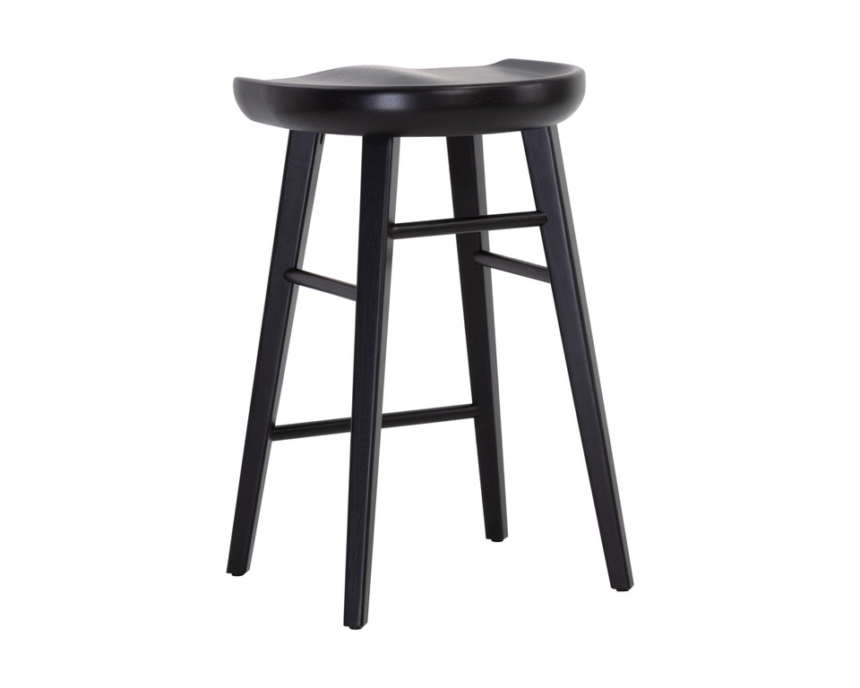 Dominic Black Counter Stool