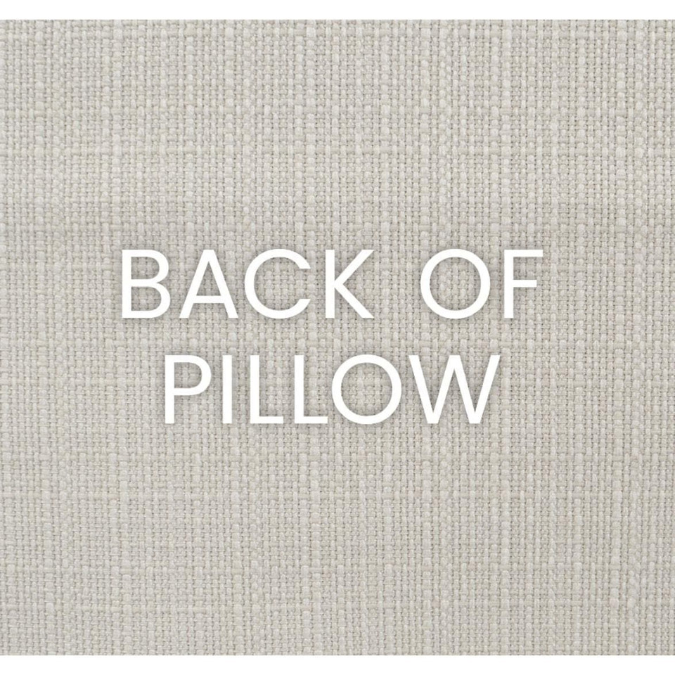 Mati Linen Smoke Throw Pillow - Pillow Detail | Bone & Brass