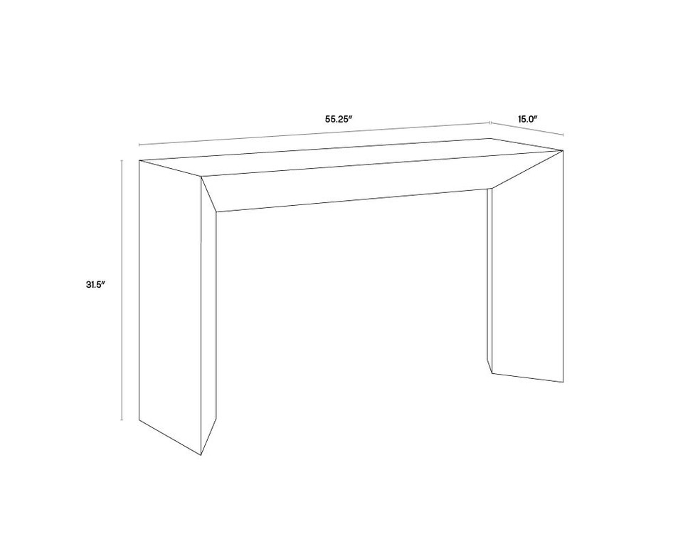 Nomad Grey Console Table