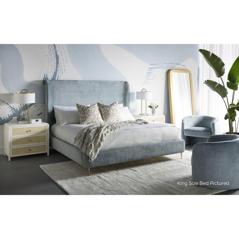 Tierra King - Bergen French Blue Bed, view 3