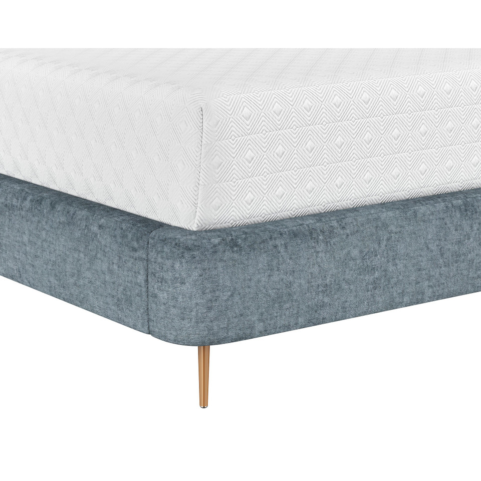 Tierra King - Bergen French Blue Bed, view 2