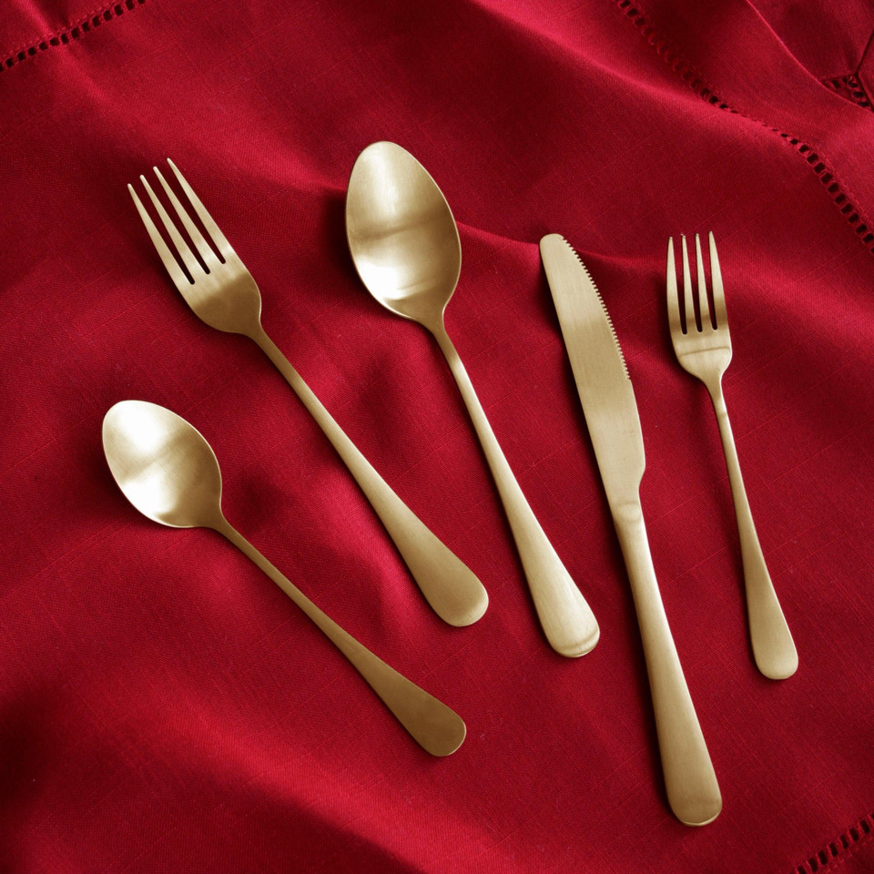 Linen Classics Napkins Set 4 (Red) - Napkin Texture Detail | Bone & Brass