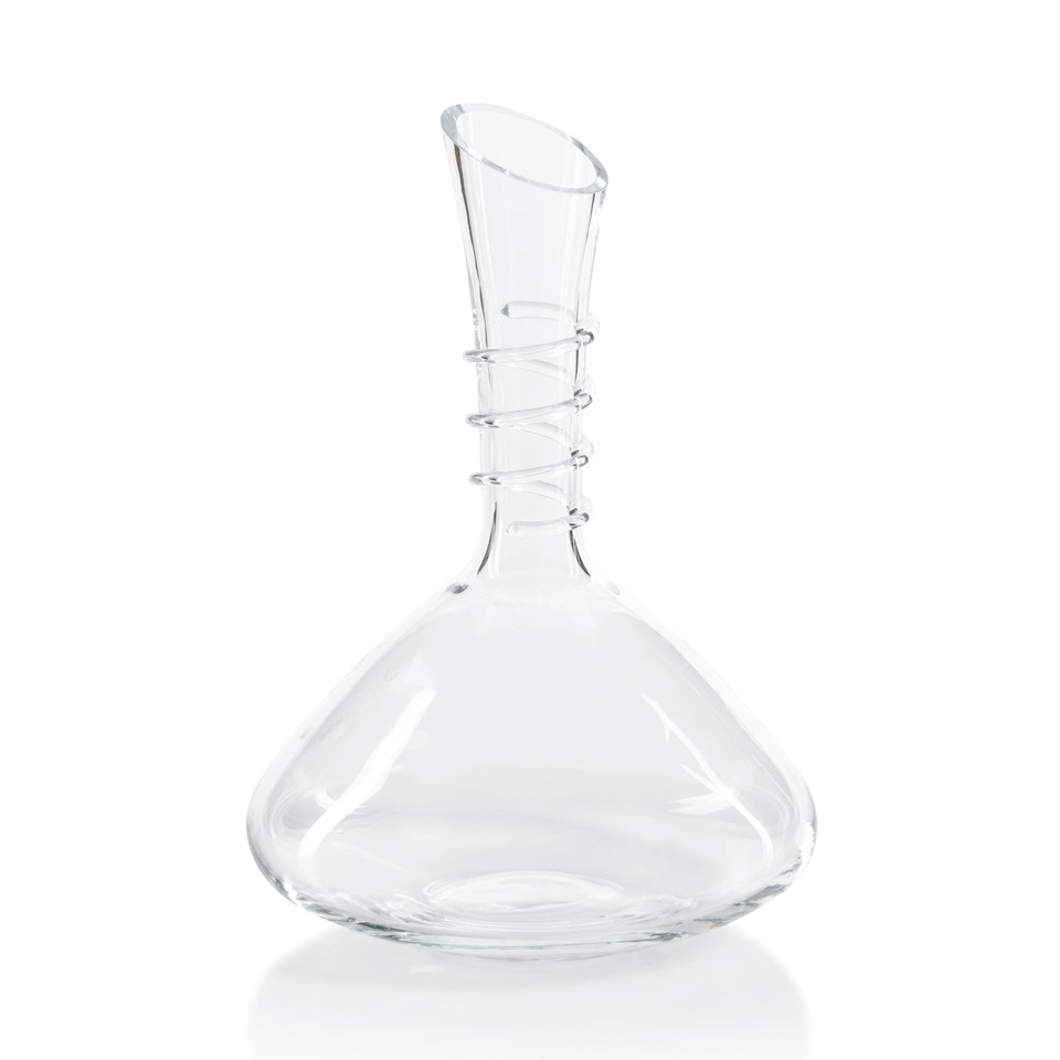 Barclay Hand Made Glass Wine Decanter - Decanter View | Bone & Brass