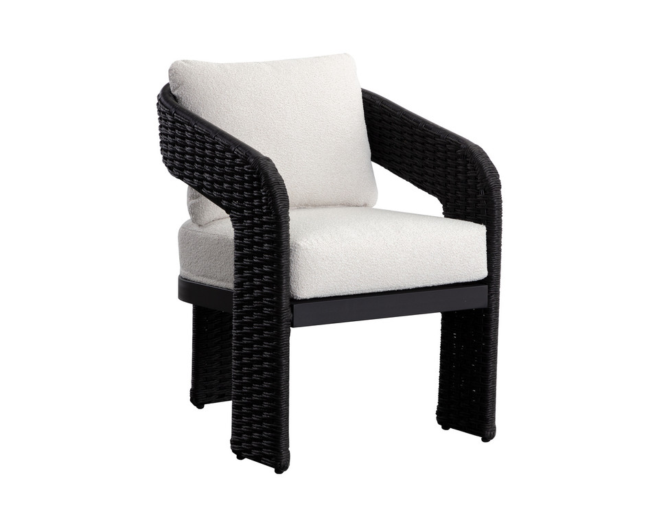 Pylos Dining Black - Louis Cream Armchair