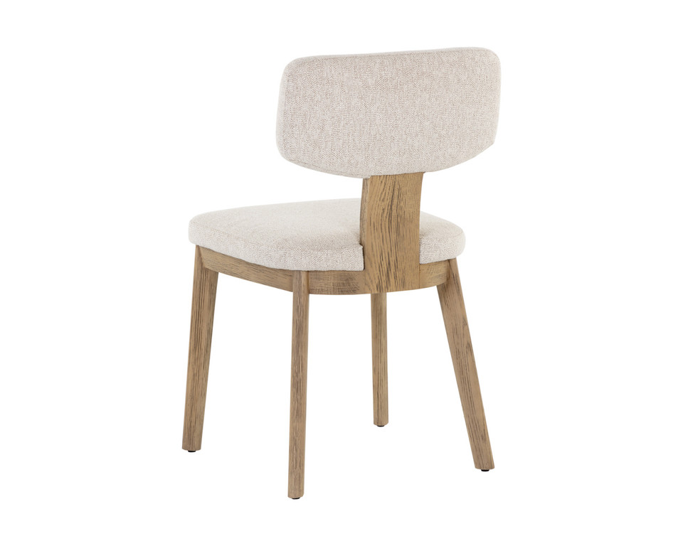 Rickett Weathered Oak - Dove Cream Dining Chair