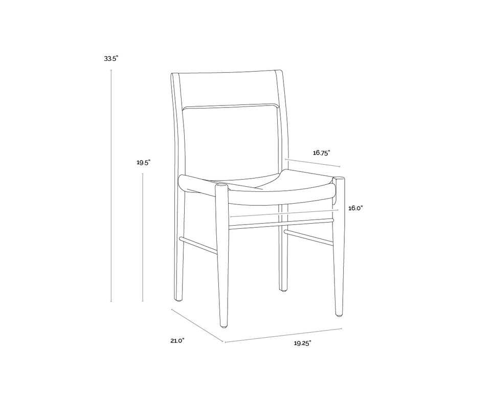 Bondi Light Oak Dining Chair