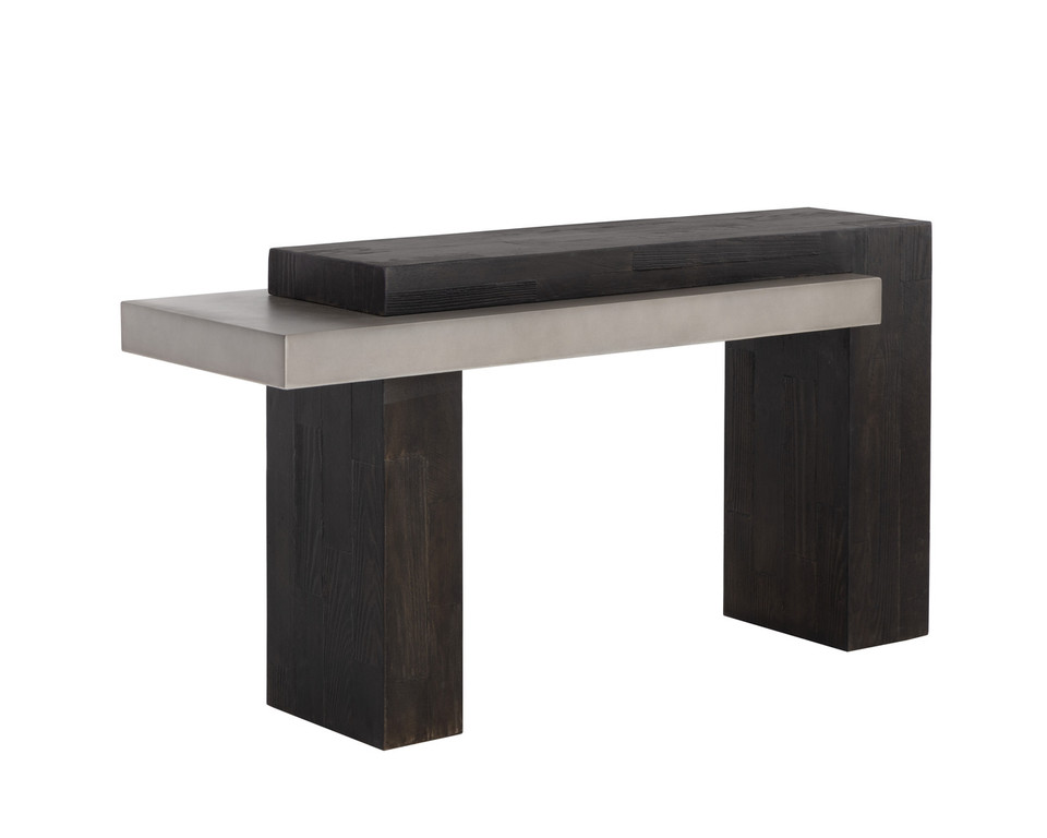 Herriot Dark Brown / Grey Console Table