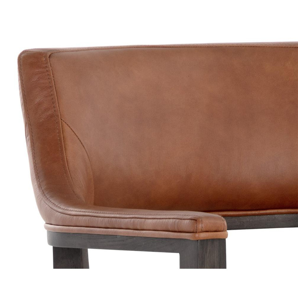 Brylea Brown - Shalimar Tobacco Leather Counter Stool, view 2