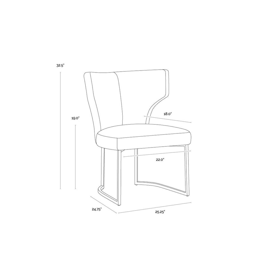 Willowdale Copenhagen Olive Dining Chair, view 4