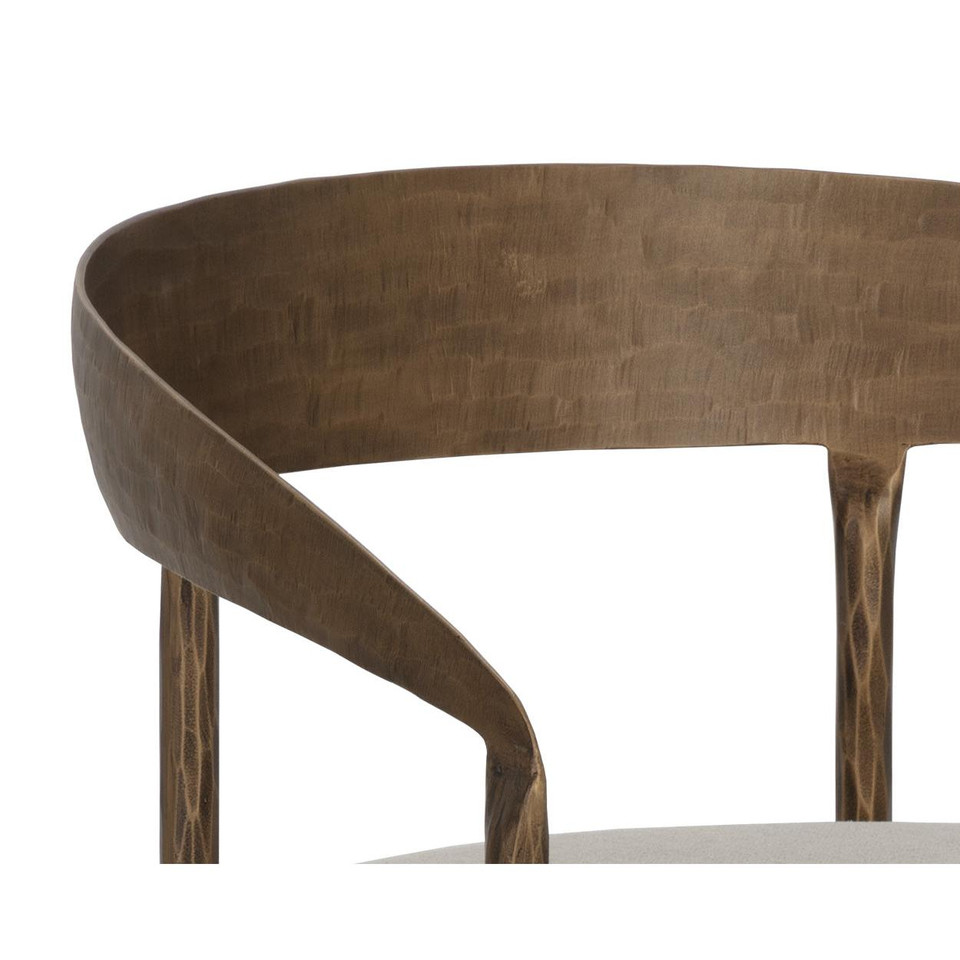 Zanatta Dining Zenith Taupe Grey Armchair, view 2