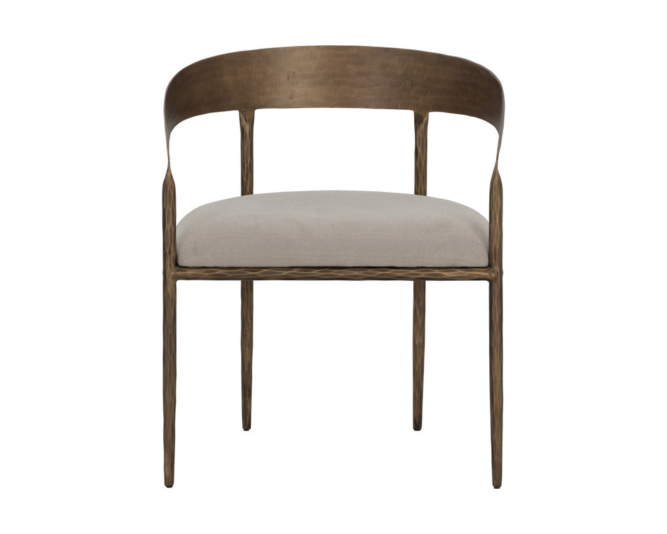 Zanatta Dining Zenith Taupe Grey Armchair