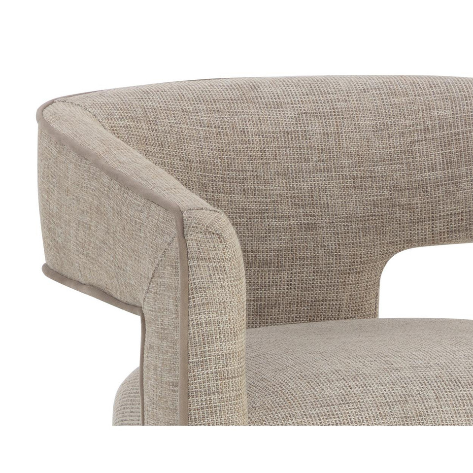 Krasner Dining Rhapsody Sand Armchair, view 2