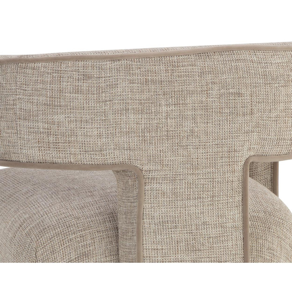 Krasner Dining Rhapsody Sand Armchair, view 5
