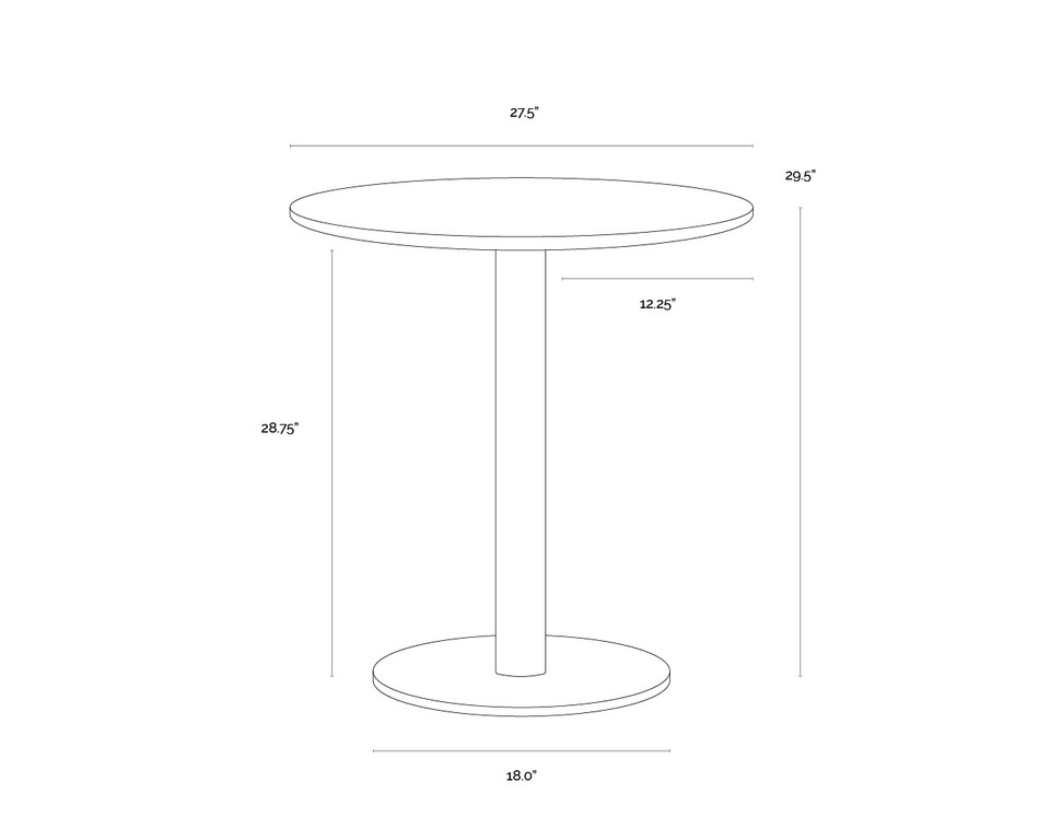 Suki Bistro 27.5" Table