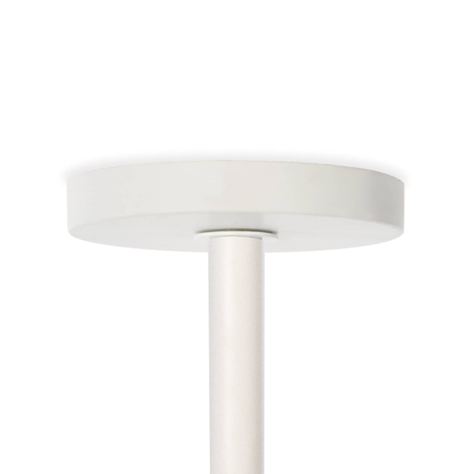 Bluff Outdoor Pendant White - Pendant Close Up | Bone & Brass