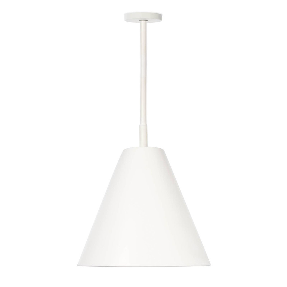 Bluff Outdoor Pendant White | Bone & Brass