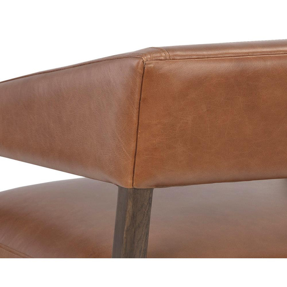 Carlyle Shalimar Tobacco Leather Lounge Chair, view 5