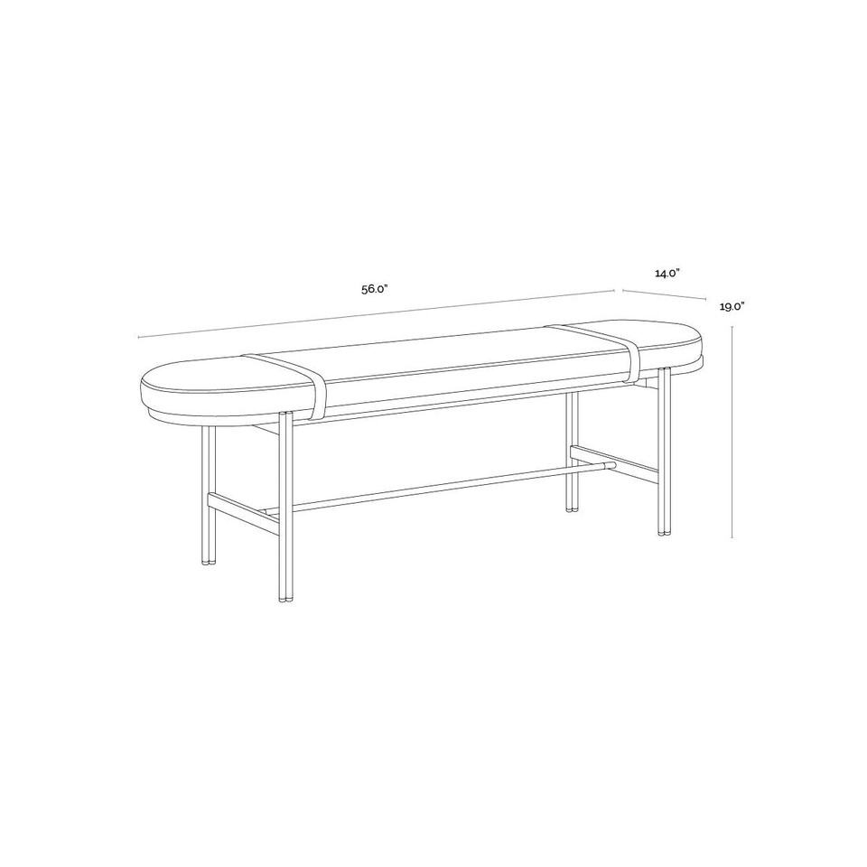 Elaine Polo Club Muslin Bench