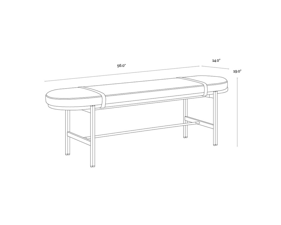 Elaine Polo Club Muslin Bench