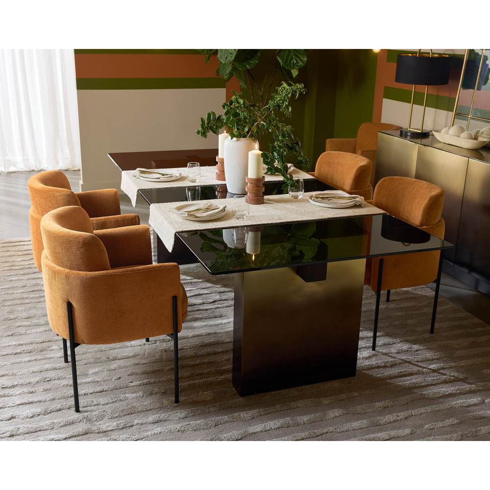 Richie Dining Black - Danny Amber Armchair