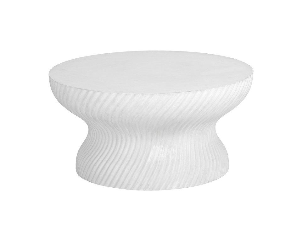 Cara White Coffee Table