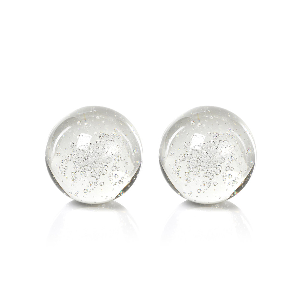 Bubble Crystal Filler Balls - Side View | Bone & Brass