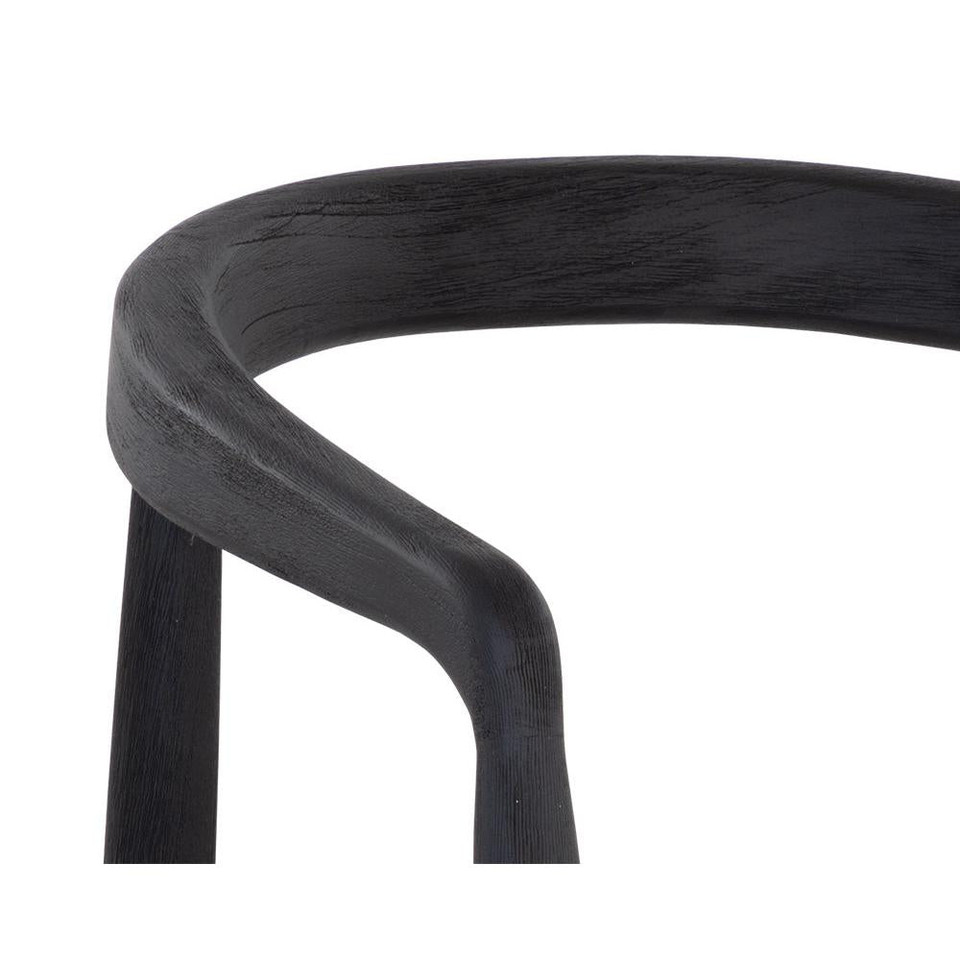 Cayman Dining Charcoal Armchair, view 2