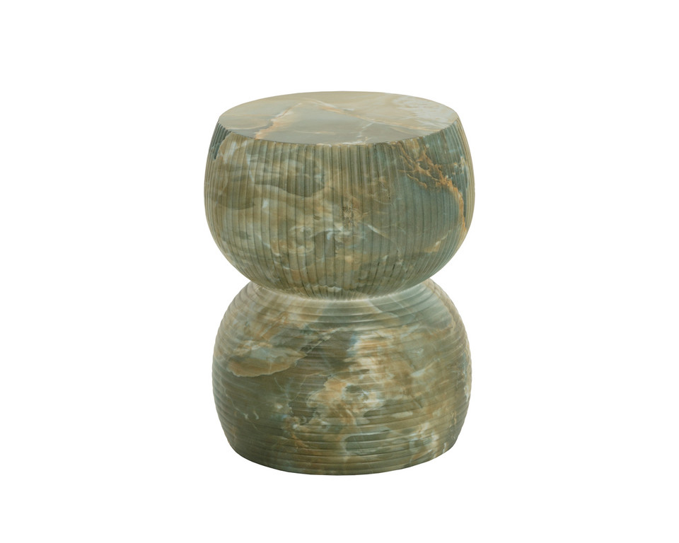 Gemina End Marble Look - Jade Onyx Table