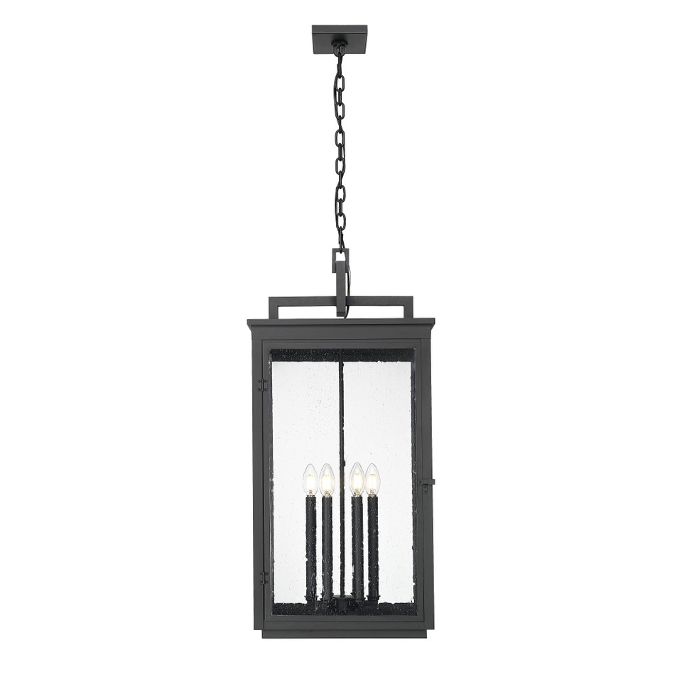 Sand Black Oversized Outdoor Lantern Pendant, view 3