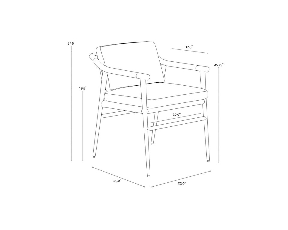 Meadow Dining Vault Fog Armchair