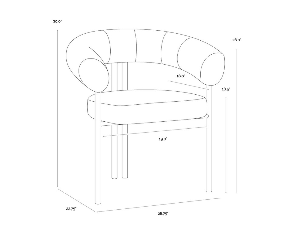 Oniva Dining Black - Noah Meadow Armchair