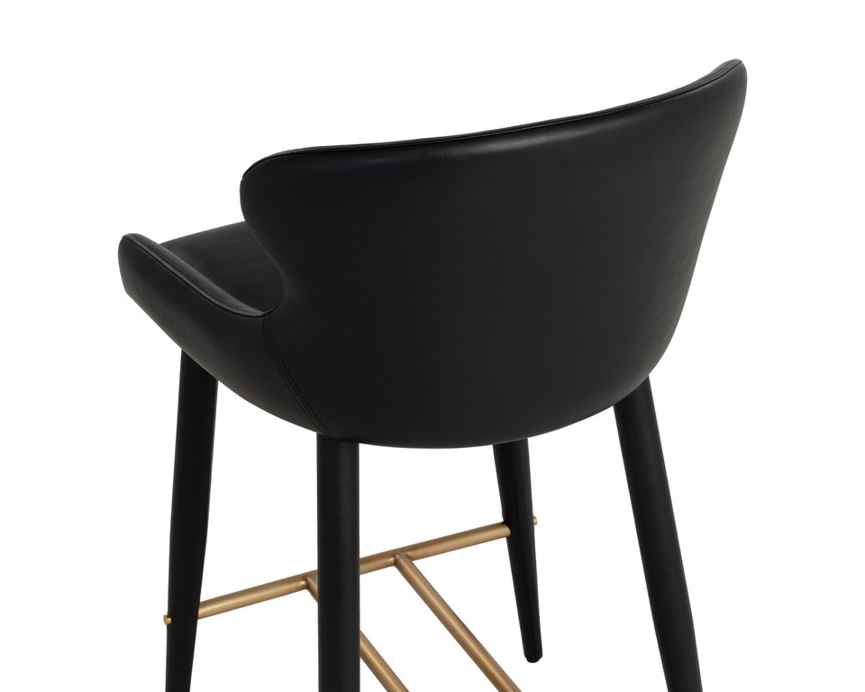 Evora Bravo Black Counter Stool
