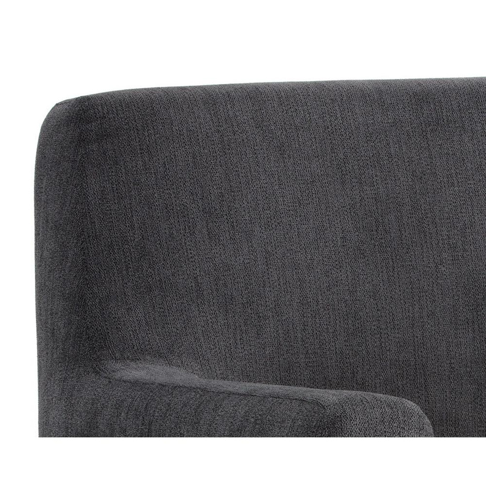 Cybil Polo Club Kohl Grey Lounge Chair, view 2