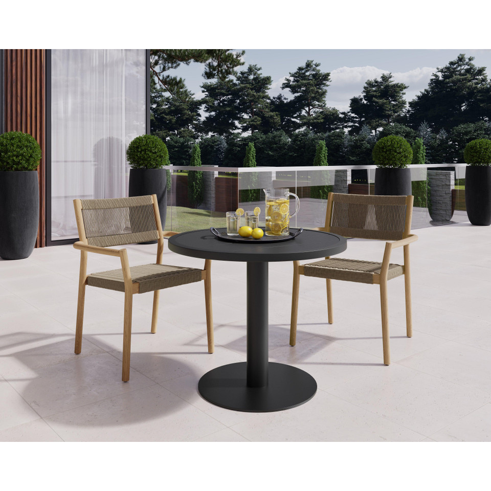 Kavala Stackable Dining Natural Armchair, view 4