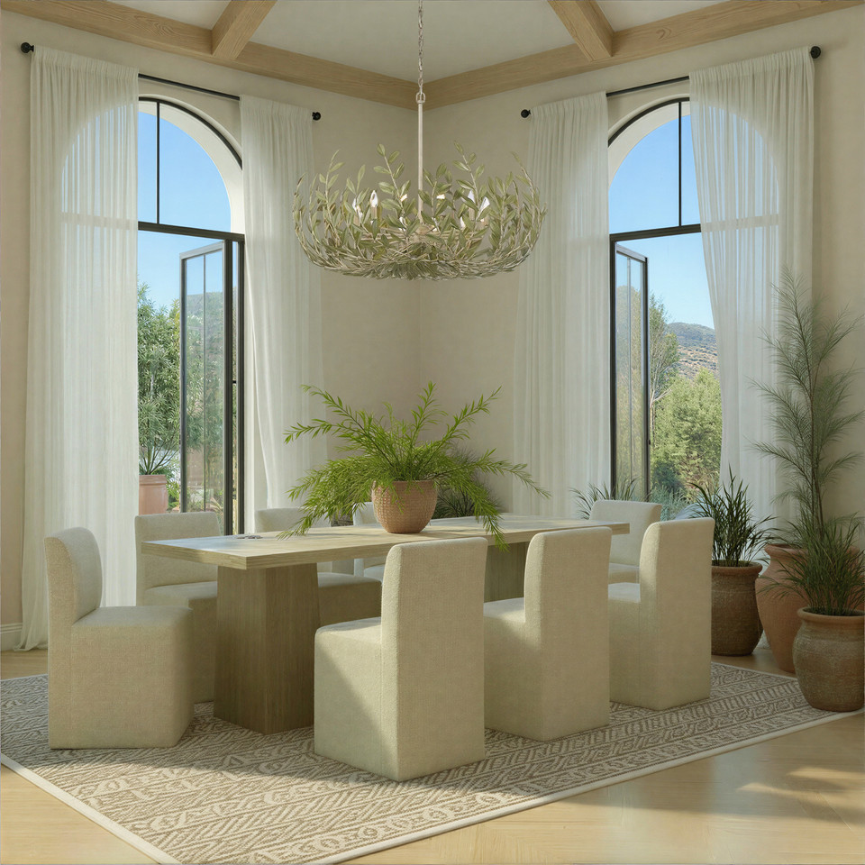 Broche Champagne Green Tea Chandelier