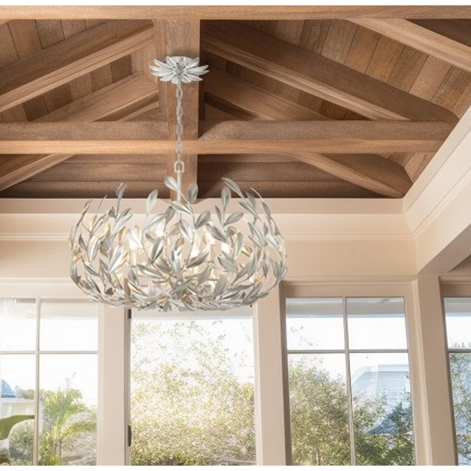 Broche Antique Silver Chandelier