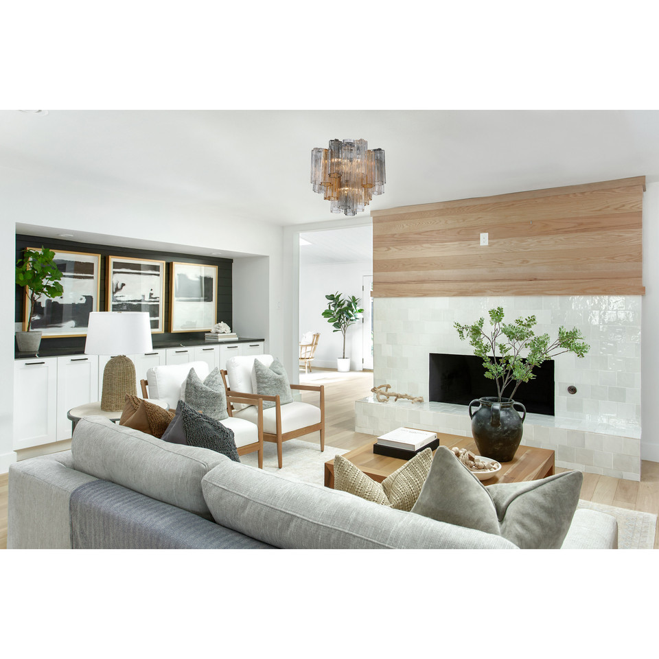 Addis 17.75" Polished Chrome Semi Flush Mount