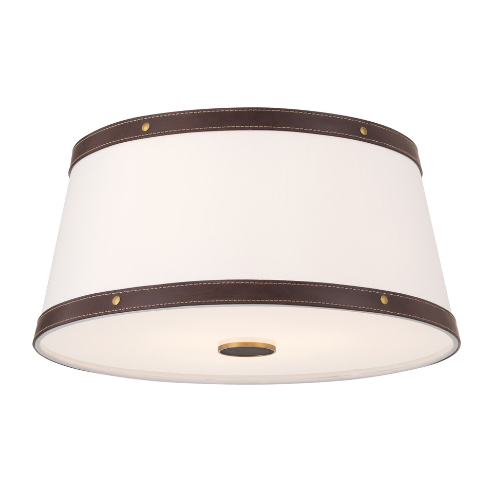 Callahan 17" Luxe Gold Flush Mount