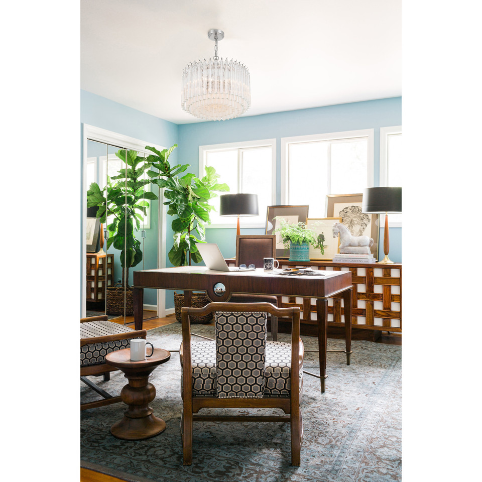 Lofton 18" Polished Nickel Chandelier