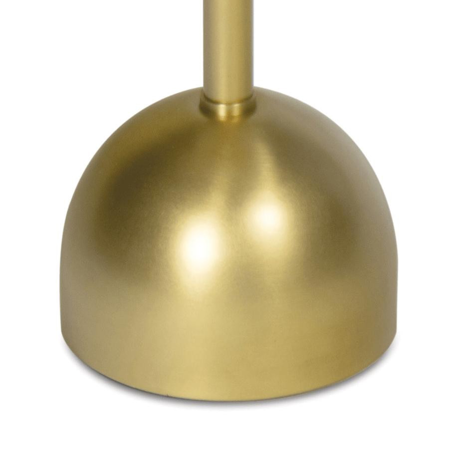 Arthur Polished Nickel Marble Accent Table