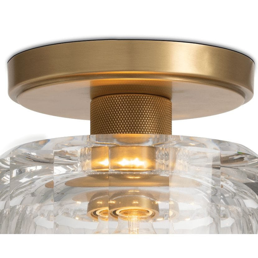 Bijoux Crystal Polished Nickel Flush Mount